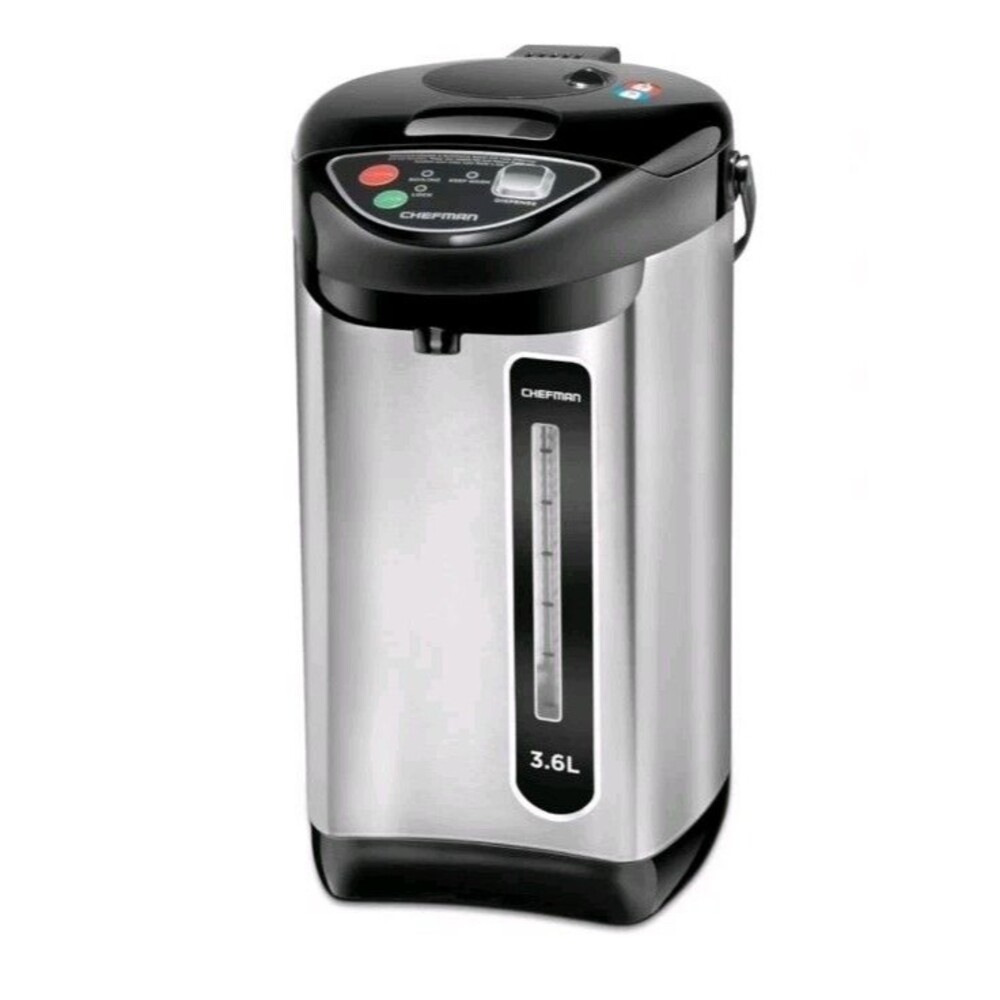 Chefman 3.6 Liter Electric Hot Water Pot w/ Dispenser - Stainless Steel
